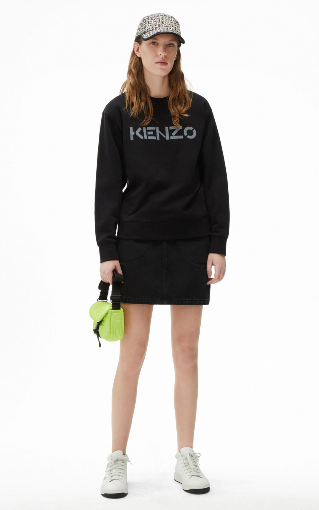 Kenzo Logo Sudadera Mujer Negras | 7286431-WT